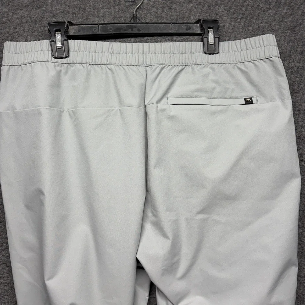 Banana Republic Mens Gray Performance Golf Pants Size 38 Elastic Waist Stretch
